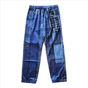 TALKING ABOUT THE ABSTRACTION | Blue Abstract Print Pants in Size Small